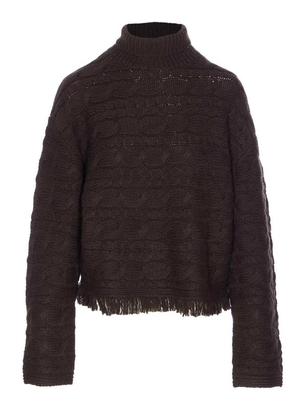 GUEST IN RESIDENCE: Pull col rond - Pull Col Rond - Marron