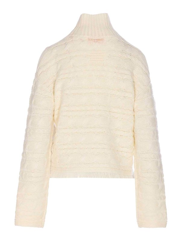 GUEST IN RESIDENCE: crew necks online - Cropped Cable Sweater