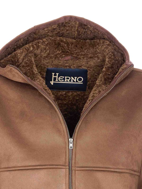 Brown Jacket Zip Closure shop online: HERNO