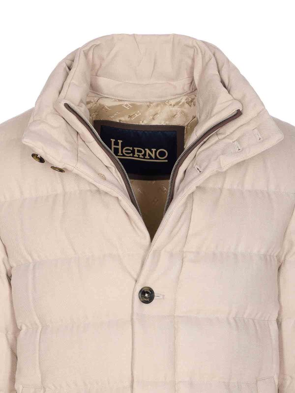 ダウンジャケット - ベージュ shop online: HERNO
