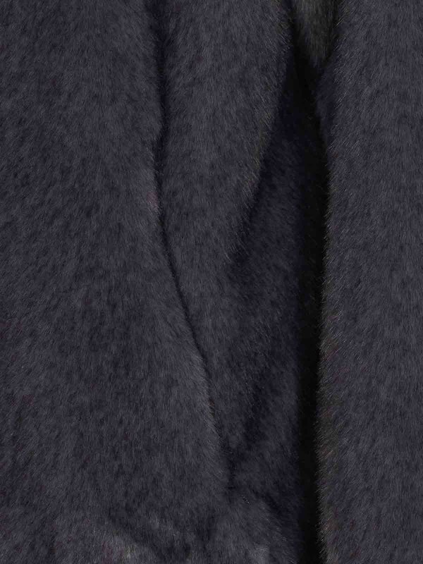 The Best Shops HERNO: bombers - Henro Grey Faux Soft Bomber