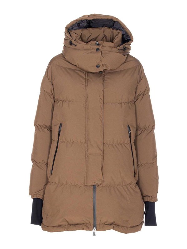 HERNO: padded jackets - Brown Padded Down Jacket