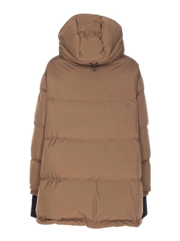 HERNO: padded jackets online - Brown Padded Down Jacket