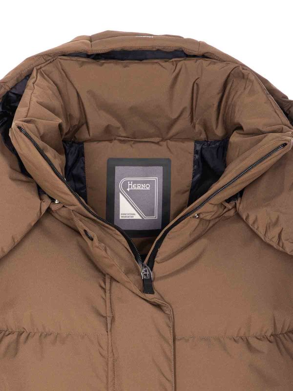 Brown Padded Down Jacket shop online: HERNO