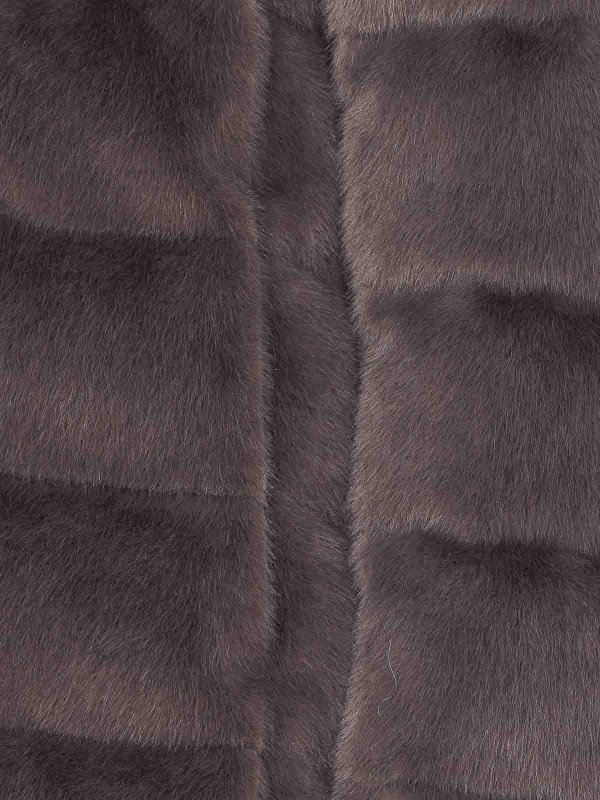 The Best Shops HERNO: padded jackets - A-Shape Faux Fur Down Jacket