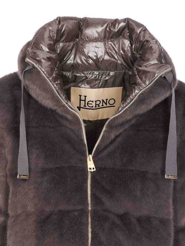 A-Shape Faux Fur Down Jacket shop online: HERNO