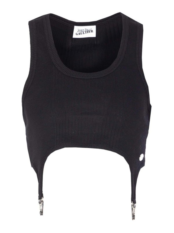 JEAN PAUL GAULTIER: Tops & Débardeurs - Top - Noir