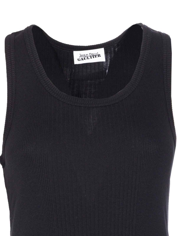 トップ/タンクトップ - 黒 shop online: JEAN PAUL GAULTIER