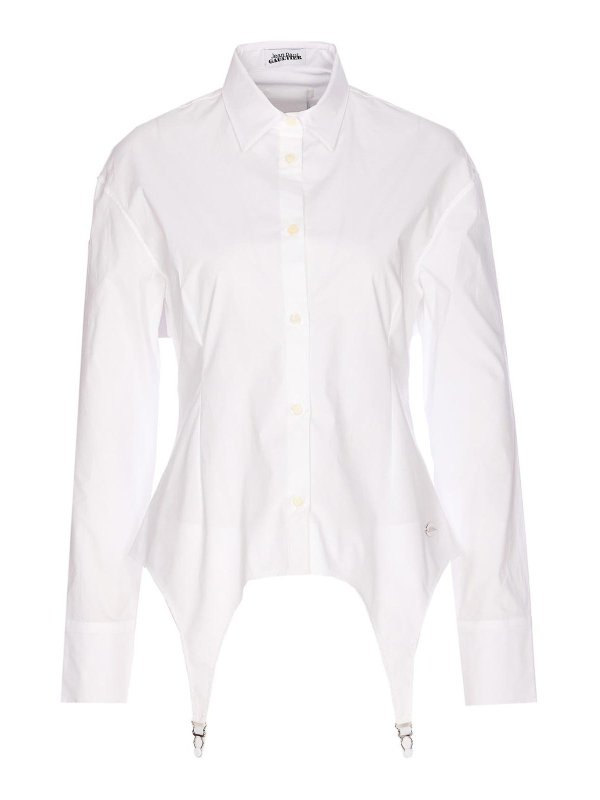 JEAN PAUL GAULTIER: shirts - White Porte Jaretekkes Shirt