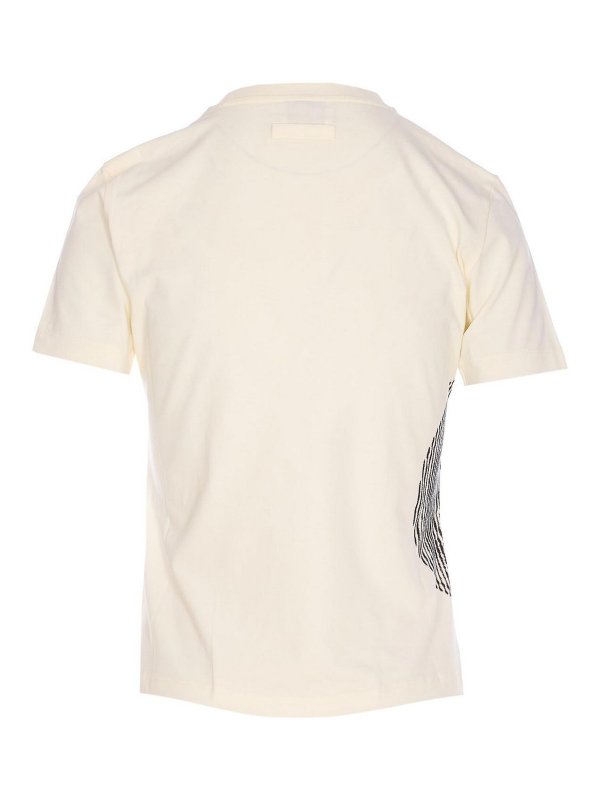 JEAN PAUL GAULTIER: t-shirts online - White And Black Logo T-Shirt