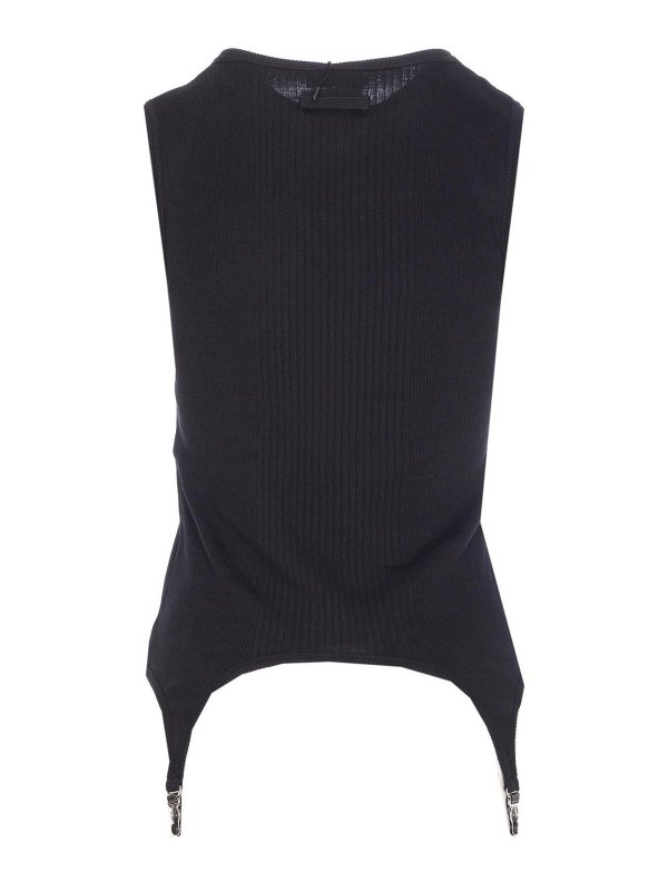 JEAN PAUL GAULTIER: Top e canotte online - Top nero