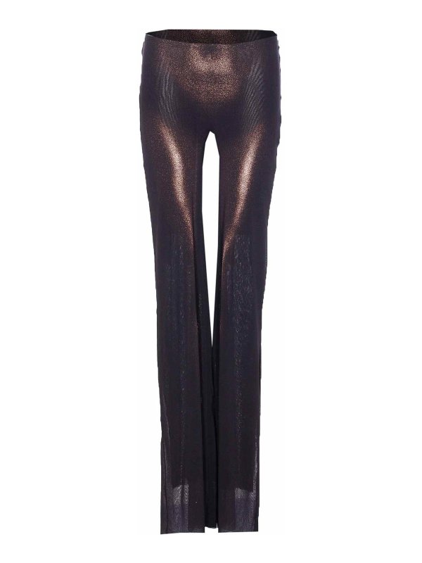 JEAN PAUL GAULTIER: casual trousers - Body Dust Mesh Pants
