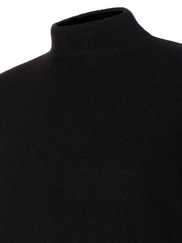 The Best Shops LEMAIRE: crew necks - Black Mock Sweater