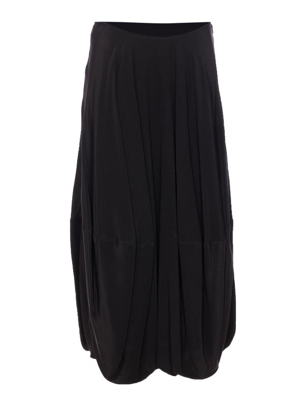 LEMAIRE: ニーレングススカート＆ミディ丈 - 膝丈/ミディスカート - 黒