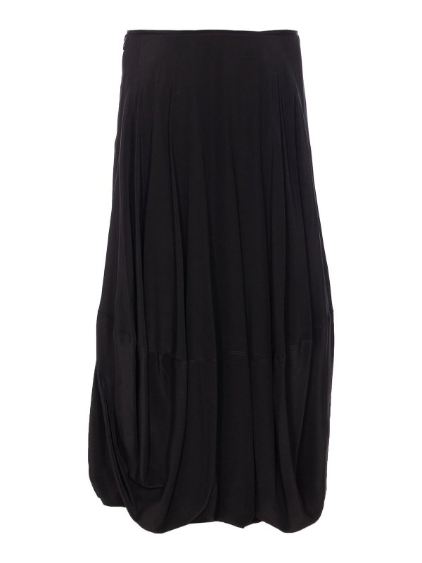 LEMAIRE: ニーレングススカート＆ミディ丈 online - 膝丈/ミディスカート - 黒