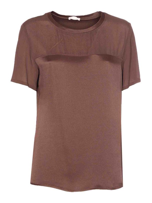 Liu Jo: t-shirts - Brown T-Shirt