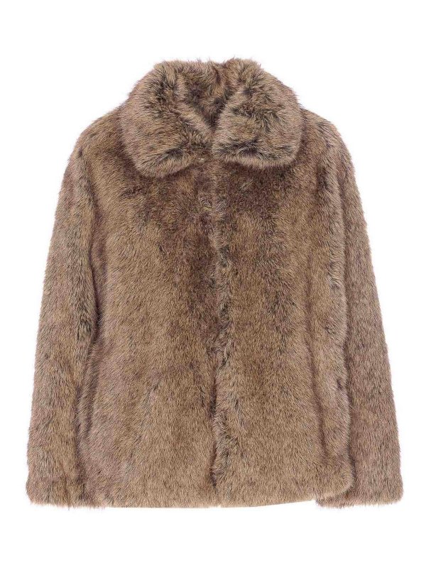 Liu Jo: Fur & Shearling Coats - Faux Fur Jacket