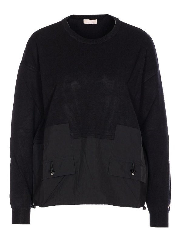 Liu Jo: crew necks - Black Sweater