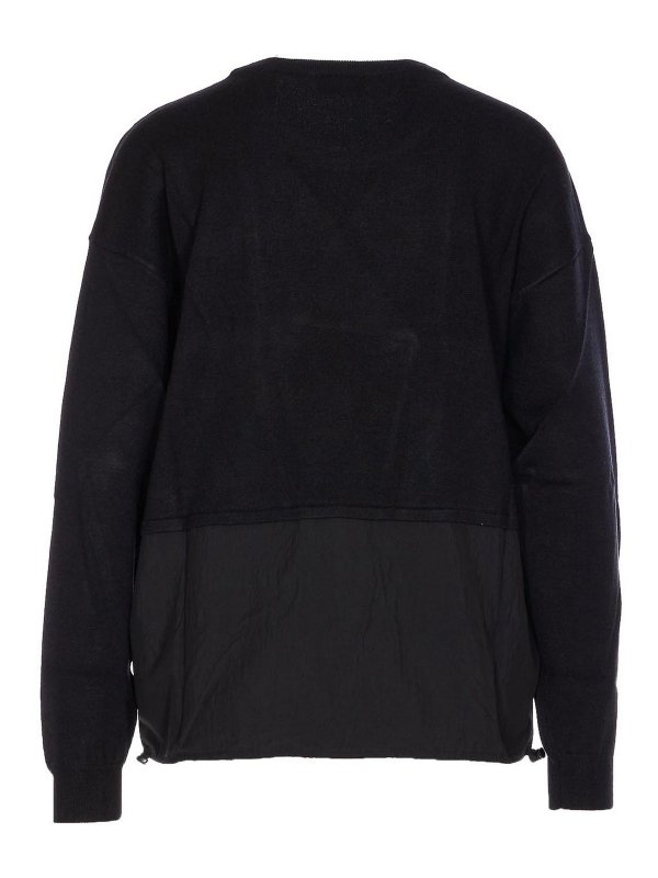 Liu Jo: crew necks online - Black Sweater