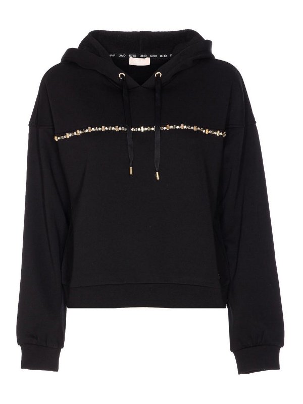 Liu Jo: Sweatshirts & Sweaters - Black Hoodie