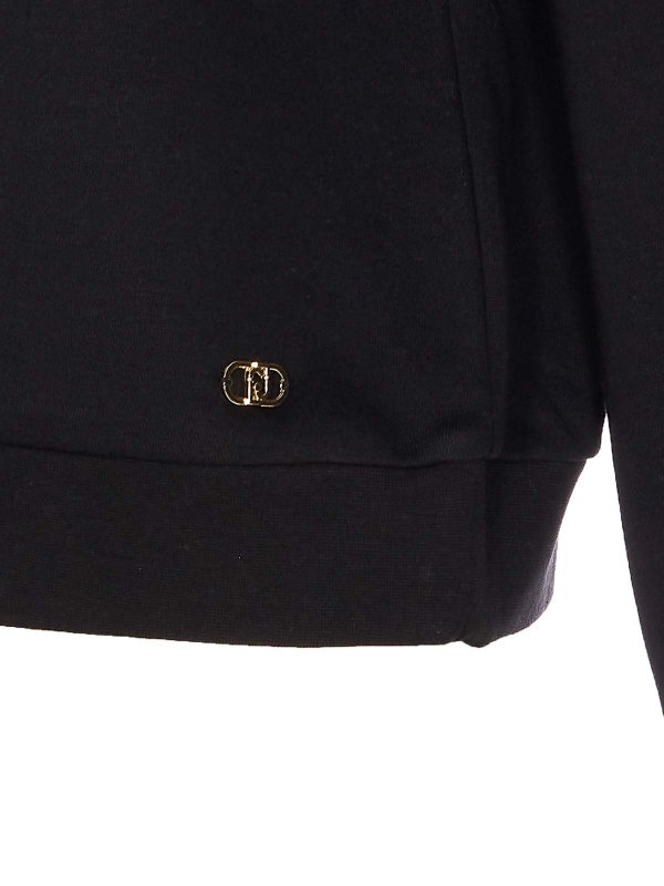 The Best Shops Liu Jo: Sweatshirts & Sweaters - Black Hoodie