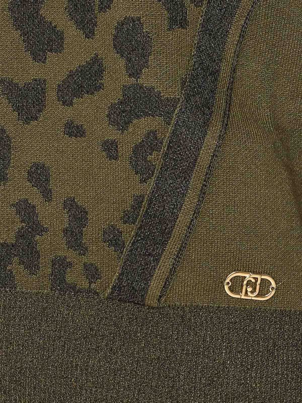 The Best Shops Liu Jo: Strickpullover mit Rundhalsausschnitt - Rundhalspullover - Grün