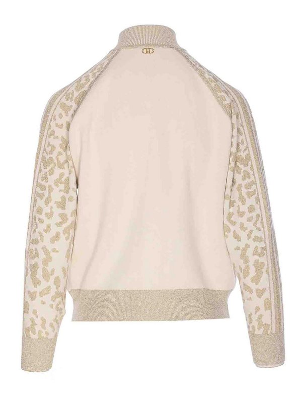 Liu Jo: Sweatshirts & Sweaters online - White Zip Cardigan
