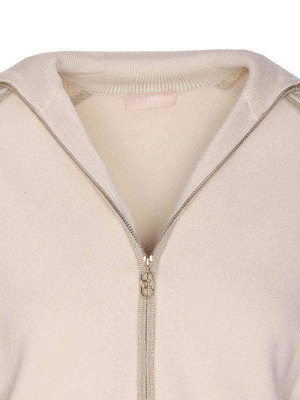 White Zip Cardigan shop online: Liu Jo