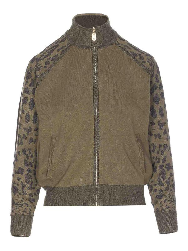 Liu Jo: Strickpullover mit Rundhalsausschnitt - Rundhalspullover - Grün