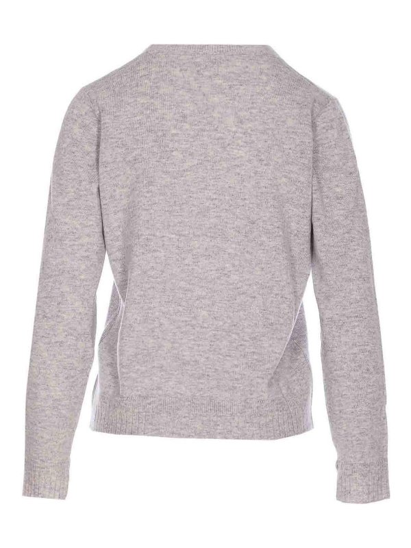 Liu Jo: crew necks online - Grey Sweater
