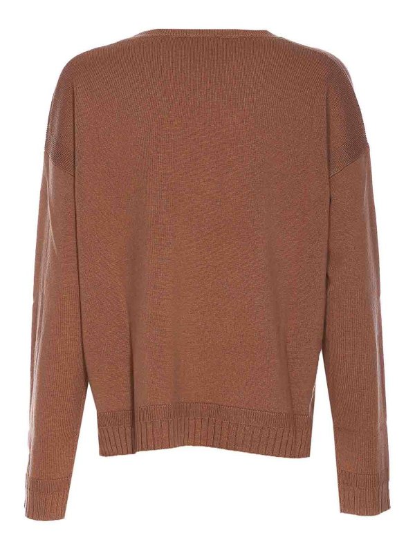 Liu Jo: クルーネック online - クルーネック - ブラウン