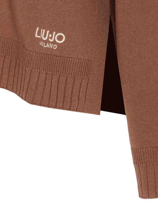 The Best Shops Liu Jo: クルーネック - クルーネック - ブラウン