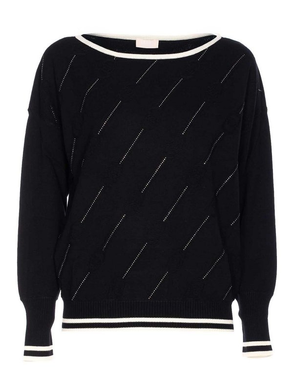 Liu Jo: t-shirt - T-shirt  a maniche lunghe strass