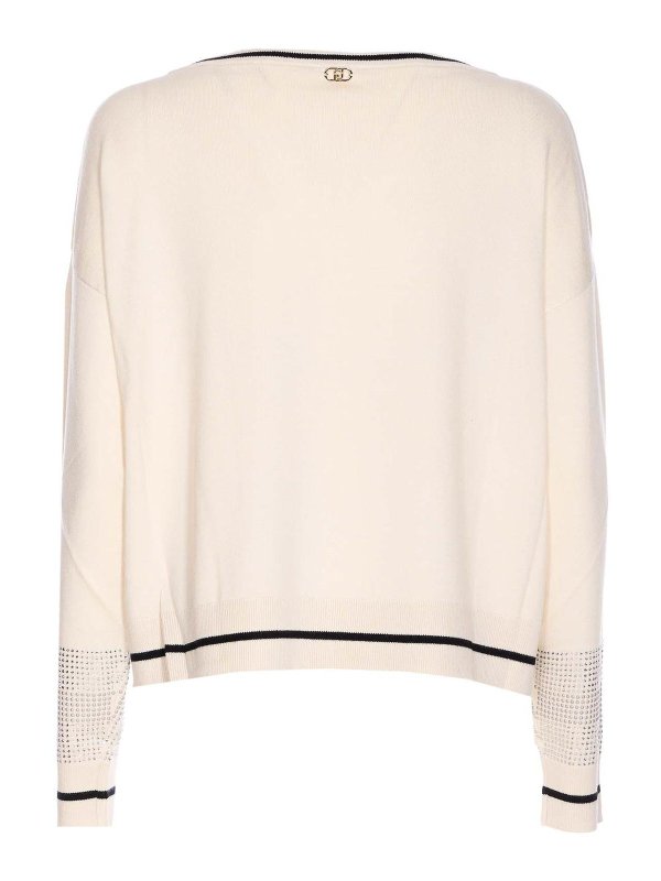 Liu Jo: crew necks online - Beige Sweater