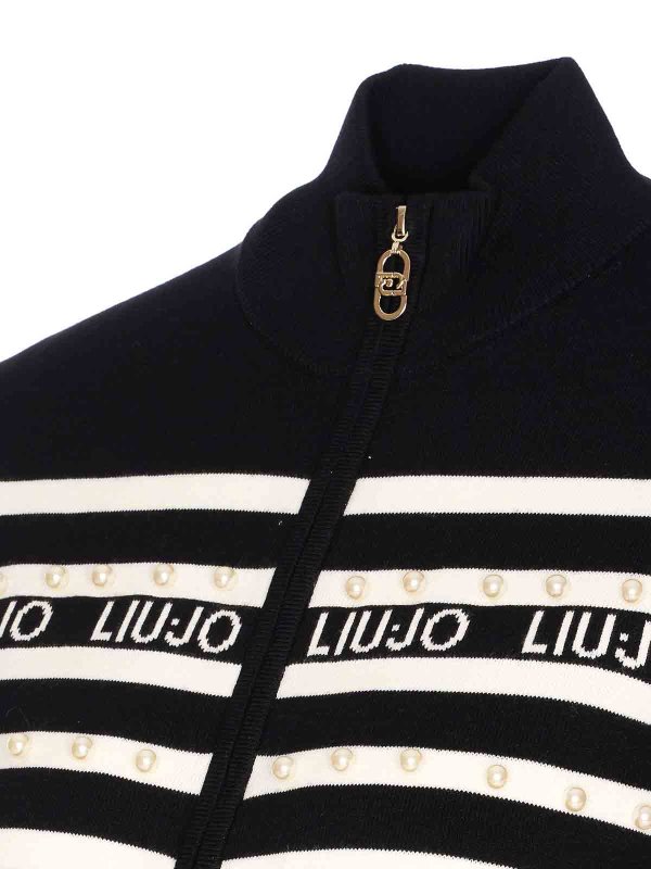 The Best Shops Liu Jo: Strickpullover mit Rundhalsausschnitt - Rundhalspullover - Schwarz