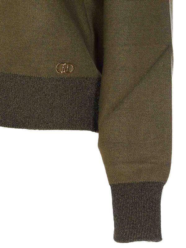 The Best Shops Liu Jo: Suéteres con cuello pico - Suéter Cuello Redondo - Verde