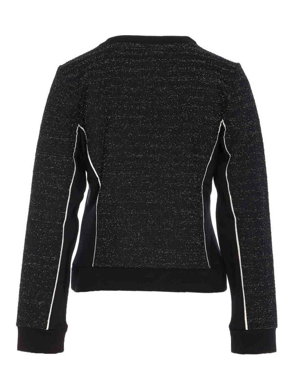 Liu Jo: maglia collo rotondo online - Chiusura a zip del maglione nero