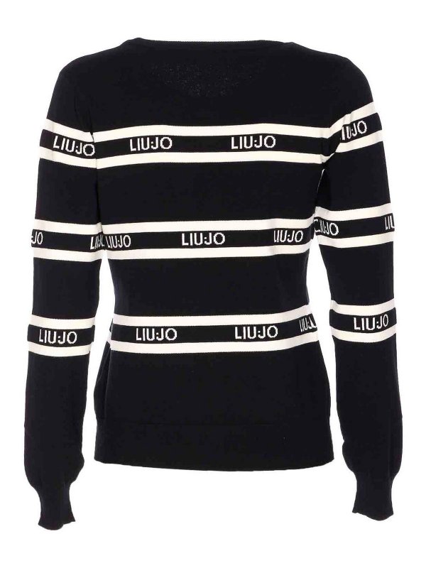 Liu Jo: crew necks online - Logo Sweater