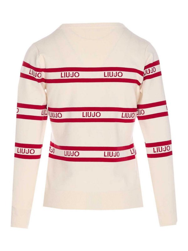 Liu Jo: Suéteres con cuello pico online - Suéter Cuello Redondo - Blanco