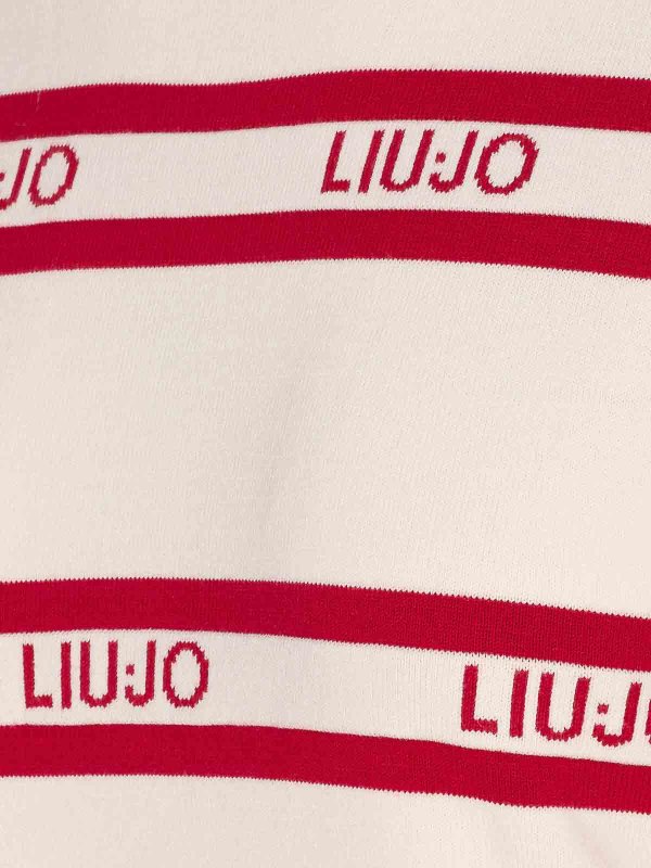 The Best Shops Liu Jo: Suéteres con cuello pico - Suéter Cuello Redondo - Blanco