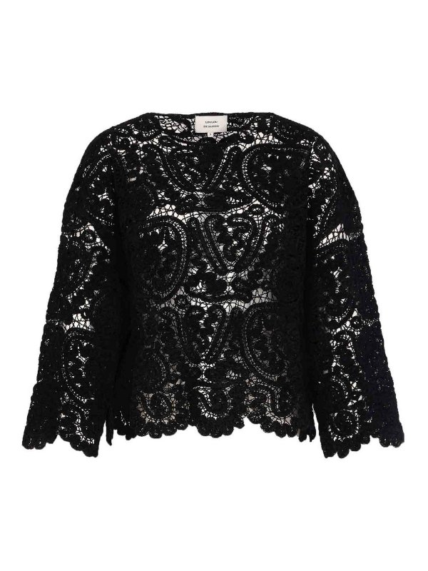 LOULOU STUDIO: maglia collo rotondo - Maglione nero Arold