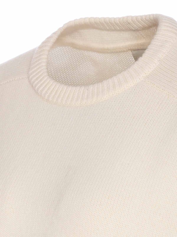 The Best Shops LOULOU STUDIO: Strickpullover mit Rundhalsausschnitt - Rundhalspullover - Weiß