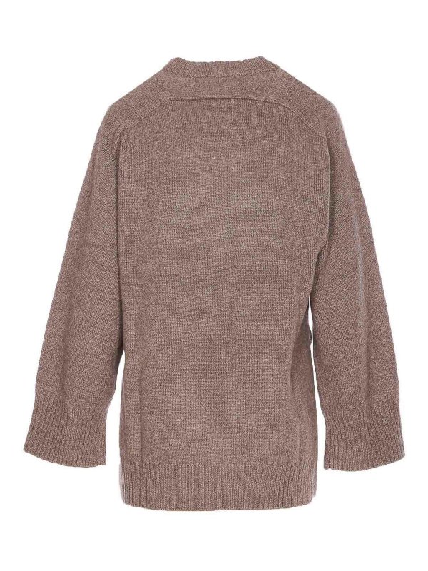 LOULOU STUDIO: クルーネック online - クルーネック - ベージュ