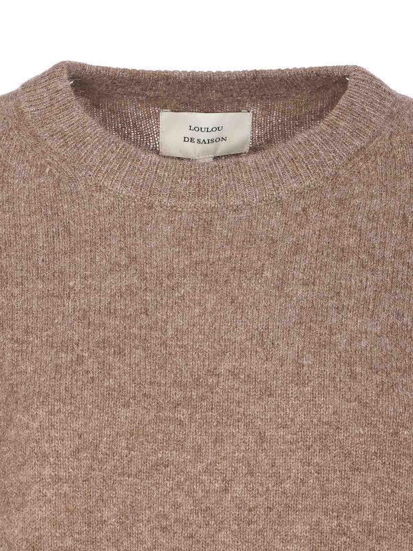 Pull Col Rond - Beige shop online: LOULOU STUDIO
