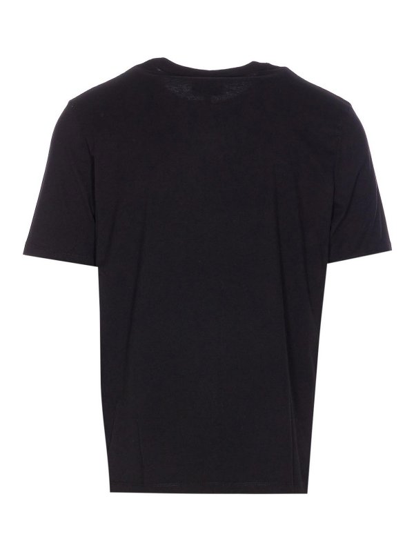 MAISON KITSUNÉ: t-shirt online - T-shirt della testa della volpe nera