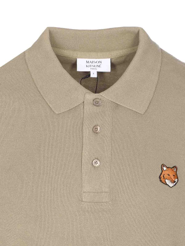 ポロシャツ - 緑 shop online: MAISON KITSUNÉ