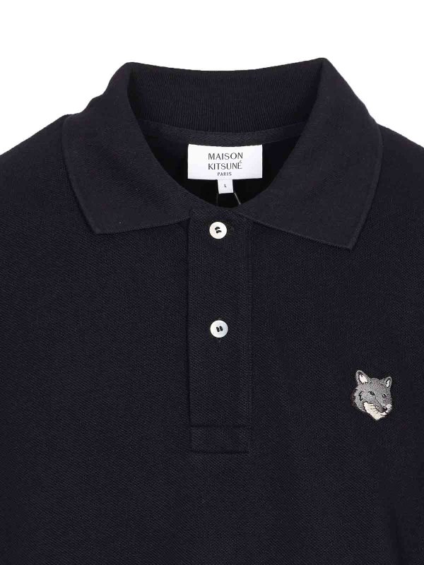 Polo - Negro shop online: MAISON KITSUNÉ