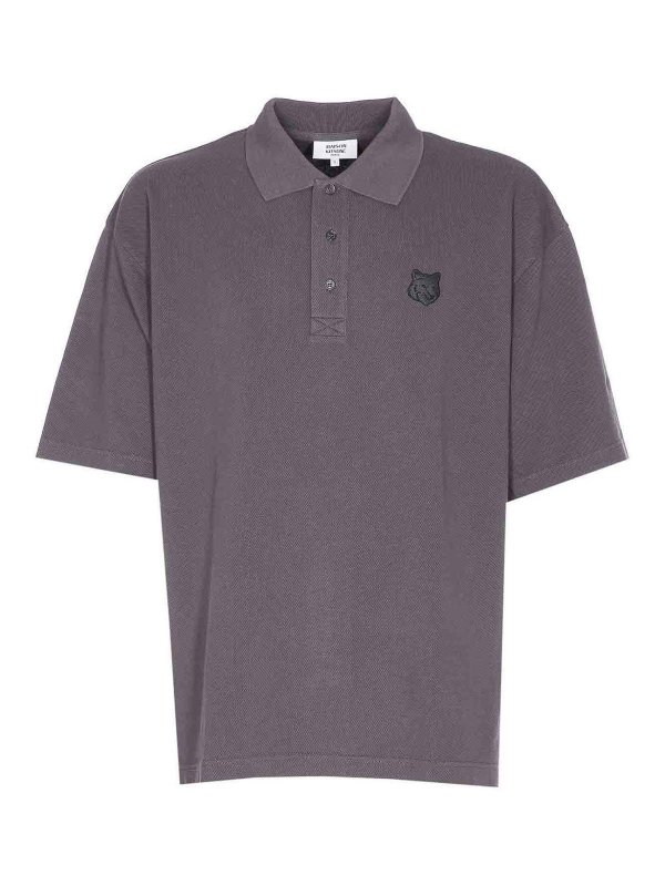 MAISON KITSUNÉ: Polos - Polo - Gris