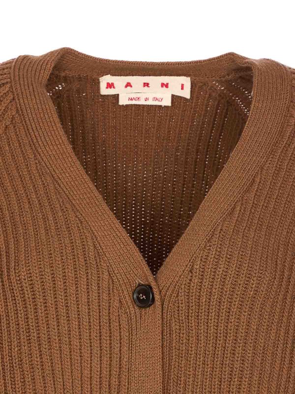 カーディガン - ブラウン shop online: Marni
