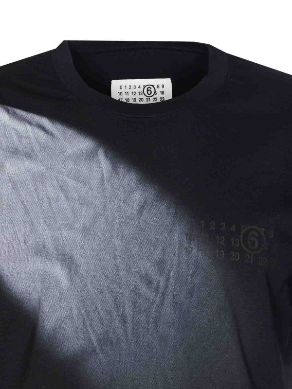 T-Shirt - Schwarz shop online: MM6 MAISON MARGIELA